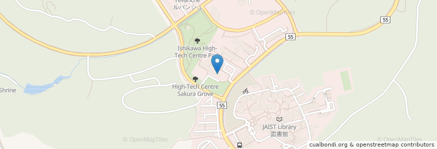 Mapa de ubicacion de Bio Dining en 日本, 石川県, 能美市.
