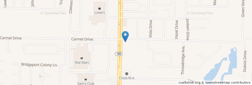 Mapa de ubicacion de QV gas station en 美利坚合众国/美利堅合眾國, 佛罗里达州/佛羅里達州, Okaloosa County.