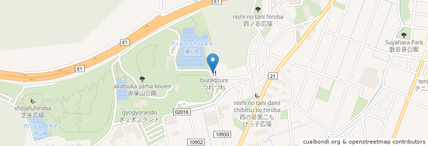 Mapa de ubicacion de つれづれ en 日本, 愛知県, 豊川市.