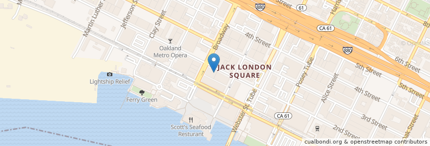 Mapa de ubicacion de Dotha’s Juke Joint en Amerika Birleşik Devletleri, Kaliforniya, Alameda İlçesi, Oakland.