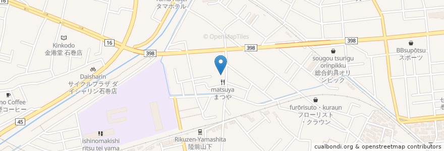 Mapa de ubicacion de 森消火器内科外科 en 日本, 宮城県, 石巻市.