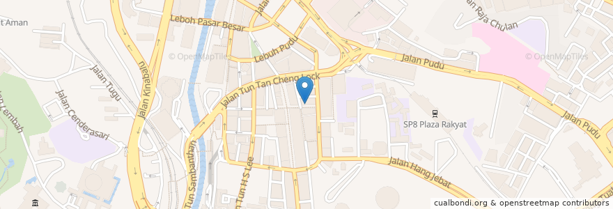 Mapa de ubicacion de Hawker Centre (Chinatown Food Centre) en マレーシア, セランゴール, クアラルンプール.