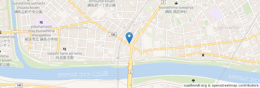 Mapa de ubicacion de ORIGIN en Japan, Präfektur Kanagawa, Yokohama, 港北区.