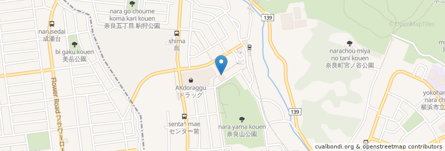 Mapa de ubicacion de 臨海セミナー en Jepun, 神奈川県, 横浜市, 青葉区.