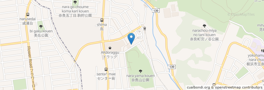 Mapa de ubicacion de むつみクリニック en 일본, 가나가와현, 요코하마시, 青葉区.