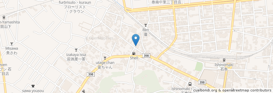 Mapa de ubicacion de 居酒屋みのちゃん en Japón, Prefectura De Miyagi, 石巻市.