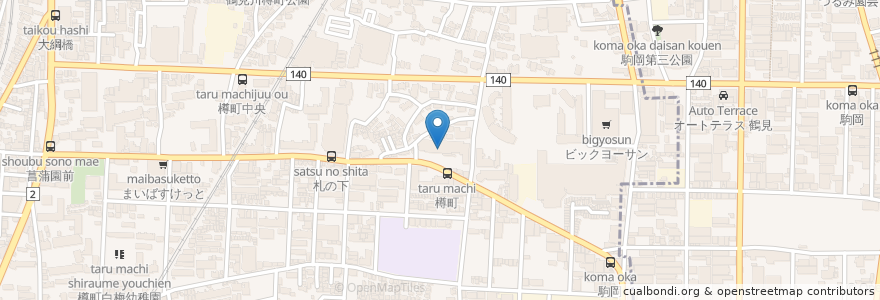 Mapa de ubicacion de りりあタウン歯科 en Japão, 神奈川県, 横浜市, 港北区.
