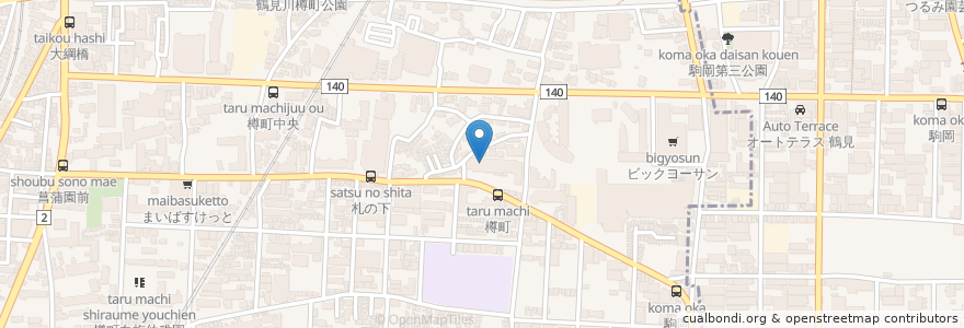 Mapa de ubicacion de かとうクリニック en Japonya, 神奈川県, 横浜市, 港北区.