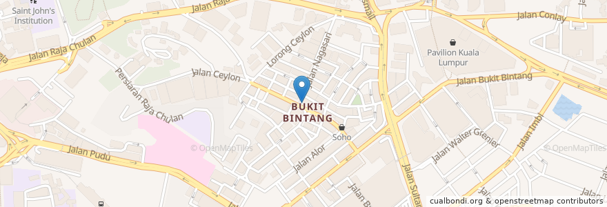 Mapa de ubicacion de Pacific Restaurant and Bar en Malaisie, Selangor, Kuala Lumpur.