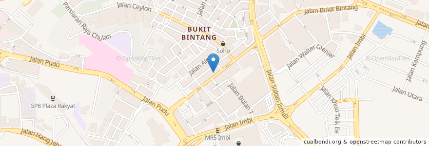 Mapa de ubicacion de Benson en Malesia, Selangor, Kuala Lumpur.