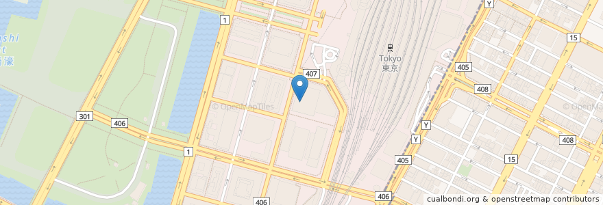 Mapa de ubicacion de 比內雞親子丼 en ژاپن, 東京都, 千代田区.