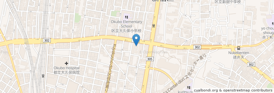 Mapa de ubicacion de 幸永炭火燒 en Japón, Tokio, Shinjuku.