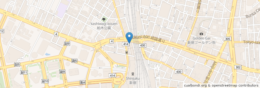 Mapa de ubicacion de 六歌仙 en Japan, 東京都, 新宿区.