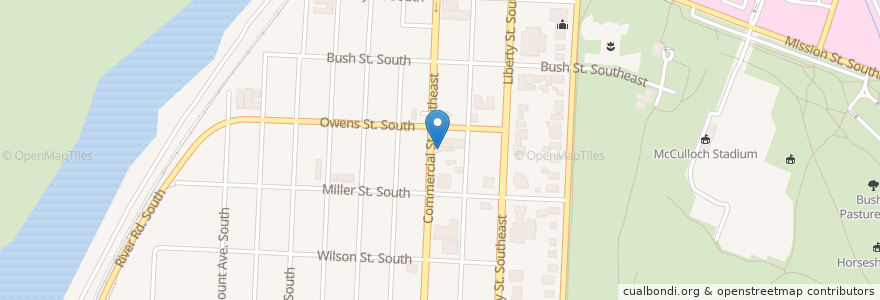 Mapa de ubicacion de White's Restaurant en 美利坚合众国/美利堅合眾國, 俄勒冈州/俄勒岡州, Marion County, Salem.