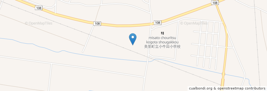 Mapa de ubicacion de ツルハドラッグ 小牛田北店 en Japan, Präfektur Miyagi, 遠田郡, 美里町.