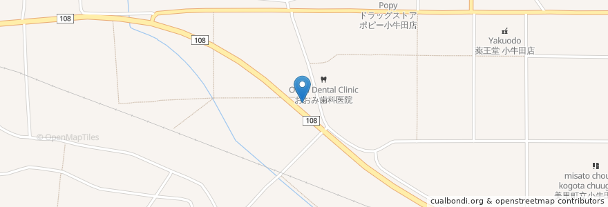 Mapa de ubicacion de JAみどりの en Japan, 宮城県, 遠田郡, 美里町.