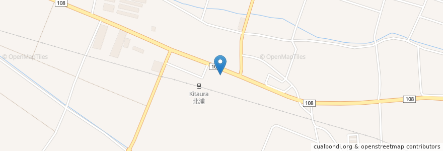 Mapa de ubicacion de 北浦駅前郵便局 en Jepun, 宮城県, 遠田郡, 美里町.