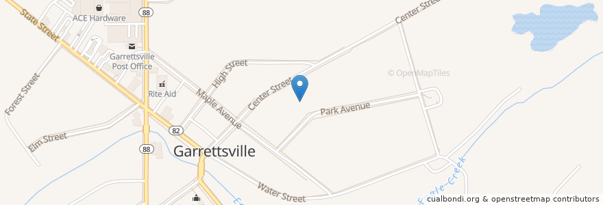 Mapa de ubicacion de Apple Tree Preschool en 미국, 오하이오 주, Portage County, Garrettsville.