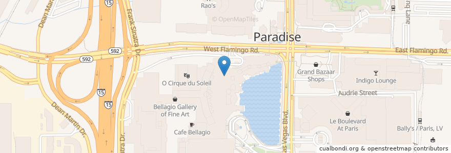 Mapa de ubicacion de Lily Bar and Lounge en الولايات المتّحدة الأمريكيّة, نيفادا, Clark County, Paradise.
