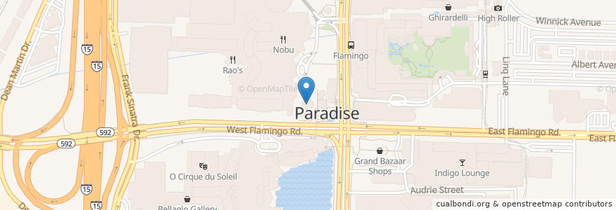 Mapa de ubicacion de Absinthe en Amerika Syarikat, Nevada, Clark County, Paradise.