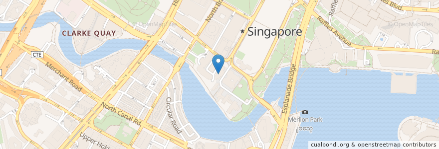Mapa de ubicacion de The Arts House At The Old Parliament en Singapur, Central.