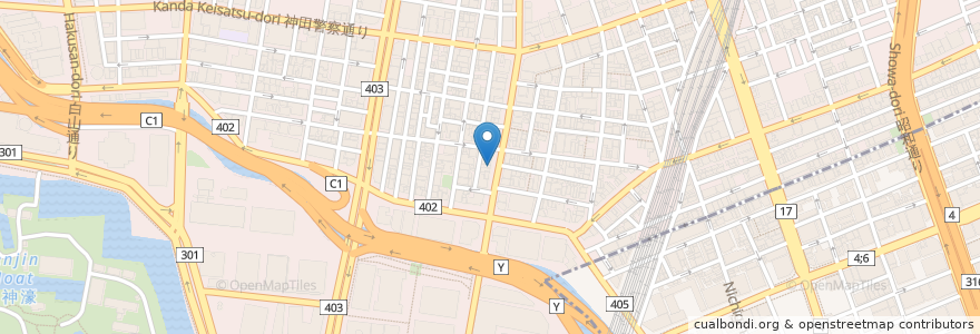 Mapa de ubicacion de Komoro Soba en Japan, Tokyo, Chiyoda.