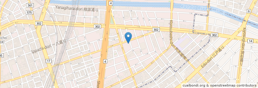 Mapa de ubicacion de うどん 駄文 en Япония, Токио, Тиёда.