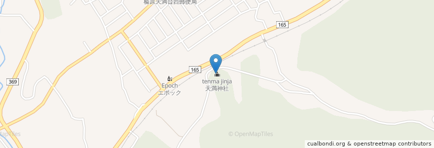 Mapa de ubicacion de 天満神社 en 일본, 나라현, 宇陀市.