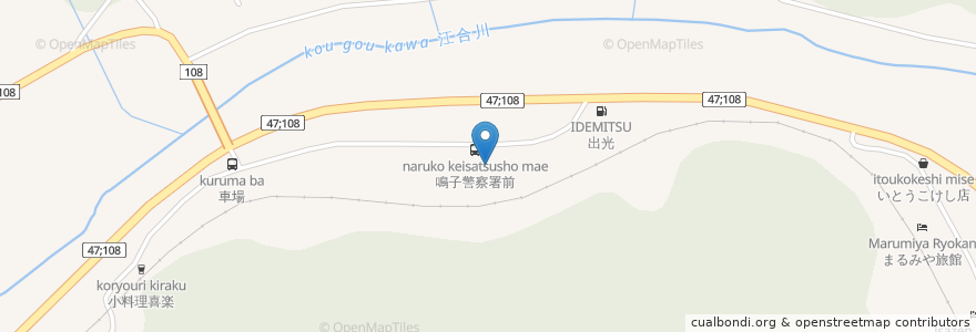 Mapa de ubicacion de 狩野食堂 en Giappone, 宮城県, 大崎市.
