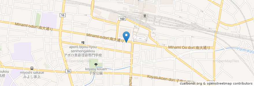 Mapa de ubicacion de やまん家 en Japan, Tokyo, Hachioji.