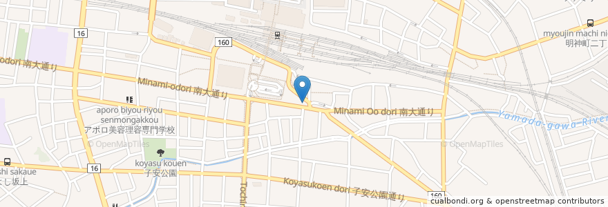 Mapa de ubicacion de 焼き鳥小太郎 en 일본, 도쿄도, 八王子市.
