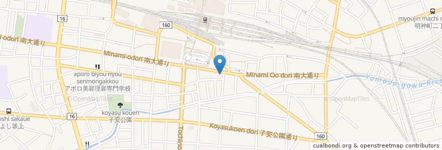 Mapa de ubicacion de 本家正田屋 en Japan, Tokyo, Hachioji.