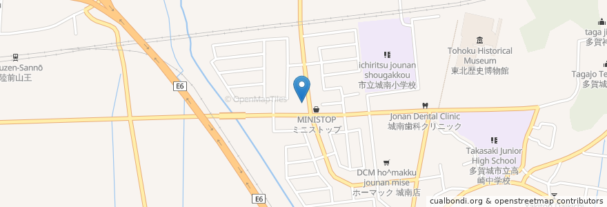 Mapa de ubicacion de 城南ファミリークリニック en Jepun, 宮城県, 多賀城市.