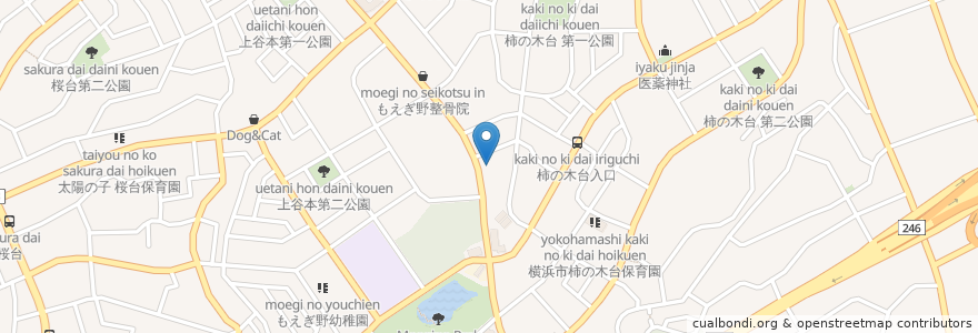 Mapa de ubicacion de ゼネラル en Japon, Préfecture De Kanagawa, 横浜市, 青葉区.
