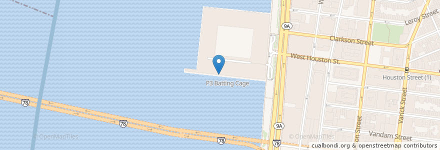 Mapa de ubicacion de Village Community Boathouse en Estados Unidos De América, Nueva York, Nueva York, New York County, Manhattan, Manhattan Community Board 2.