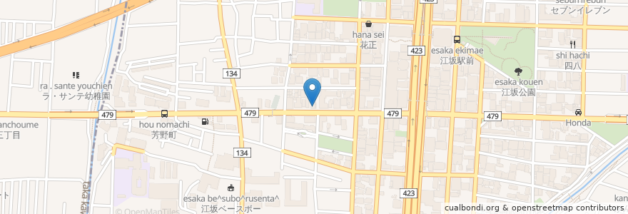Mapa de ubicacion de CoCo壱番屋 en 일본, 오사카부, 吹田市.