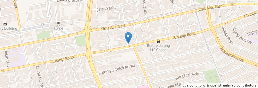 Mapa de ubicacion de Bugis Street Chuen Chuen Chicken Rice en سنغافورة, Southeast.