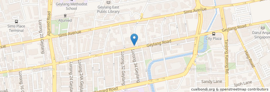 Mapa de ubicacion de Geylang ClayPot Rice en 新加坡, 东南区.