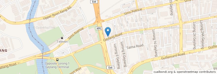 Mapa de ubicacion de Tíger Stereo Karaoke Bar en シンガポール, Southeast.
