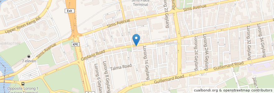 Mapa de ubicacion de Paramount Music Lounge en Singapour, Southeast.