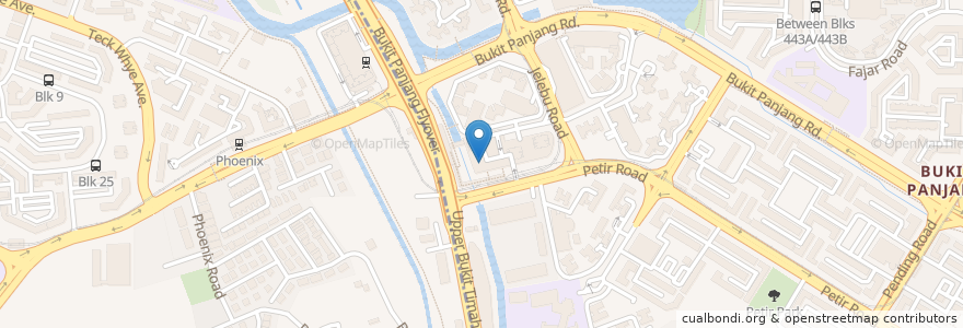 Mapa de ubicacion de Koi Cafe en Singapour, Northwest.