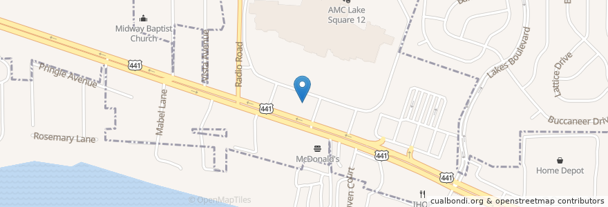 Mapa de ubicacion de Wendy's en United States, Florida, Lake County, Leesburg.