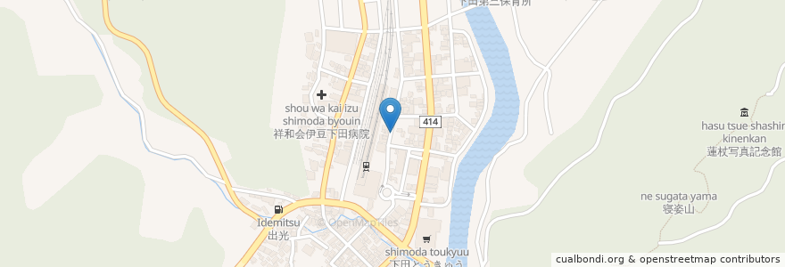 Mapa de ubicacion de （株）栄協タクシー en 日本, 静岡県, 下田市.