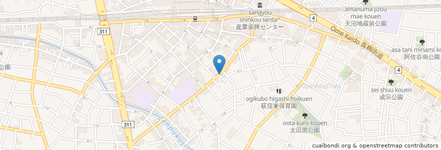 Mapa de ubicacion de Co-ya en Japon, Tokyo, 杉並区.
