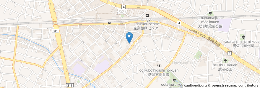 Mapa de ubicacion de クォール薬局 en ژاپن, 東京都, 杉並区.
