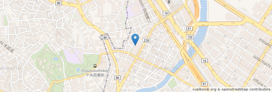 Mapa de ubicacion de あきばクリニック en 일본, 가나가와현, 요코하마시, 西区.