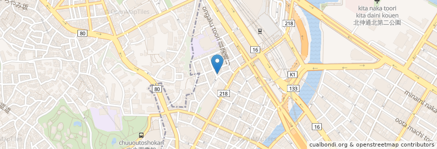 Mapa de ubicacion de 三代目　うな衛門 en 日本, 神奈川県, 横浜市, 西区.