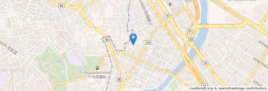 Mapa de ubicacion de 小料理　さち en Japón, Prefectura De Kanagawa, Yokohama, Barrio Nishi.