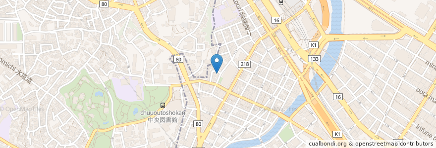 Mapa de ubicacion de Osteria INOUE en ژاپن, 神奈川県, 横浜市, 西区.