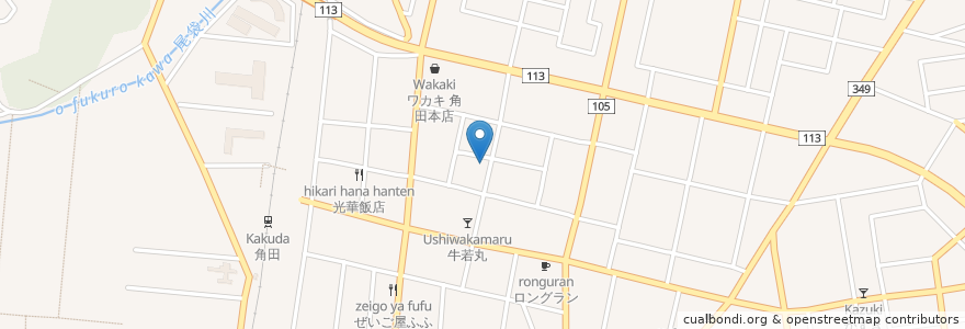 Mapa de ubicacion de そば処たちばな en اليابان, 宮城県, 角田市.